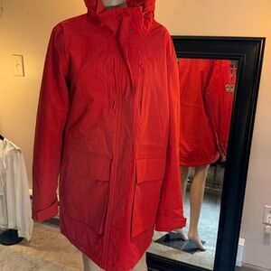 Lands' End Vibrant Red Squall Jacket XL